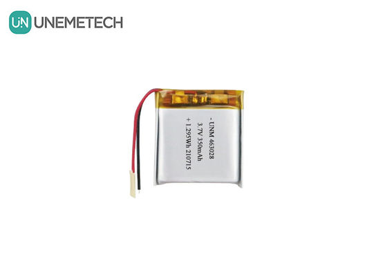 ली-पॉली पैक्स 463028 3.7V 350mAh गेमपैड के लिए रिचार्जेबल ली पॉलीमर बैटरी