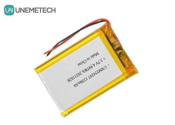 3.7V 1350mAh रिचार्जेबल ली-आयन पॉलिमर बैटरी पैक 554247 मिनी ड्रोन के लिए