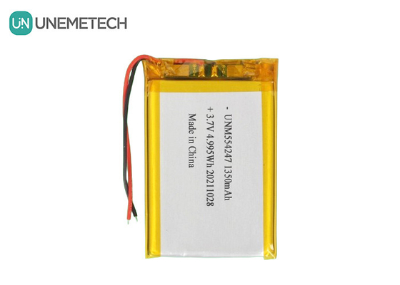 3.7V 1350mAh रिचार्जेबल ली-आयन पॉलिमर बैटरी पैक 554247 मिनी ड्रोन के लिए