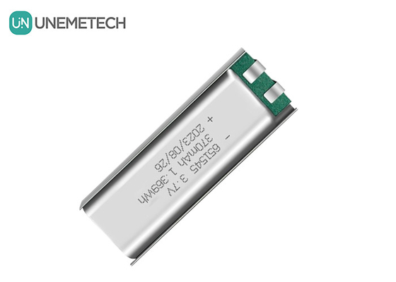 3.7V 370mAh 651545 डिजिटल उत्पादों के लिए रिचार्जेबल लिथियम लिथियम आयन पॉलिमर बैटरी