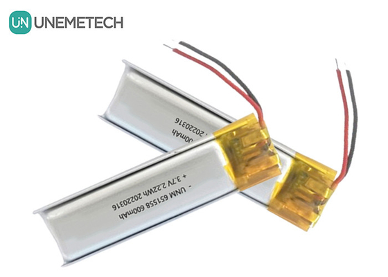 सौंदर्य और मेकअप बैटरी आपूर्तिकर्ता 600mAh 3.7V लिपो बैटरी 651558 बाल हटाने के लिए