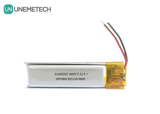 सौंदर्य और मेकअप बैटरी आपूर्तिकर्ता 600mAh 3.7V लिपो बैटरी 651558 बाल हटाने के लिए