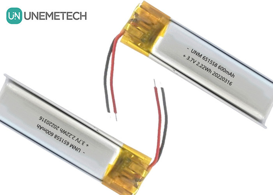 सौंदर्य और मेकअप बैटरी आपूर्तिकर्ता 600mAh 3.7V लिपो बैटरी 651558 बाल हटाने के लिए