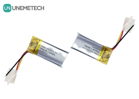 3.7V 380mAh रिचार्जेबल ली-पॉलिमर बैटरी 101330 स्मार्टवॉच के लिए