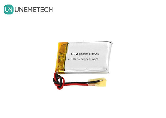 322030 रिचार्जेबल ली पॉलीमर बैटरी 3.7V 130mAh फिटनेस ट्रैकर के लिए लिपो बैटरी