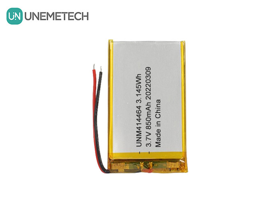 3.7V 850mAh रिचार्जेबल लिपो बैटरी 414464 टेबल लैंप के लिए पॉच बैटरी