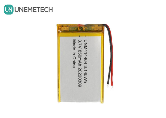 3.7V 850mAh रिचार्जेबल लिपो बैटरी 414464 टेबल लैंप के लिए पॉच बैटरी