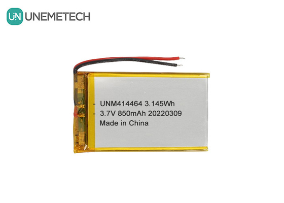 3.7V 850mAh रिचार्जेबल लिपो बैटरी 414464 टेबल लैंप के लिए पॉच बैटरी
