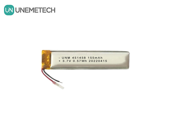 Lipo 3.7V 155mAh रिचार्जेबल पॉलीमर बैटरी 451458 वायरलेस हेडसेट के लिए