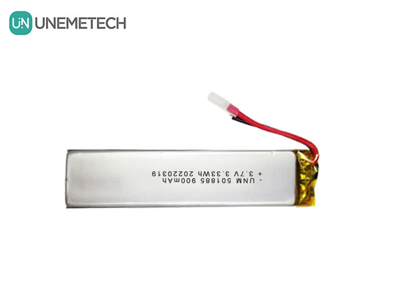 3.7V 900mAh लिपो बैटरी आयताकार लिथियम पॉलीमर बैटरी 501885 लघु केमेरा के लिए