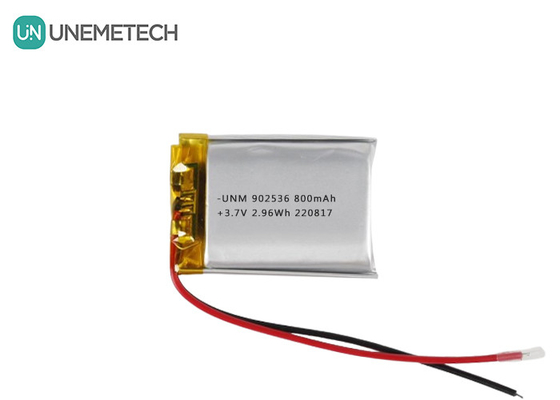 3.7V 800mAh ली आयन पॉलिमर बैटरी 902536 गेमपैड के लिए रिचार्जेबल पॉच बैटरी