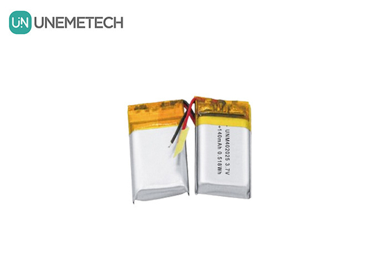 3.7V 140mAh 402025 रिचार्जेबल बैटरी लिपो बैटरी कॉम्पैक्ट मालिशर के लिए