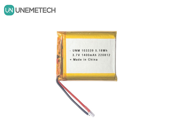 3.7V 1400mAh उच्च-प्रदर्शन लिथियम-आयन पॉलिमर बैटरी 103339 खिलौना कारों के लिए