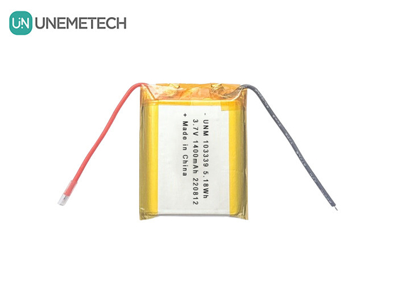 3.7V 1400mAh उच्च-प्रदर्शन लिथियम-आयन पॉलिमर बैटरी 103339 खिलौना कारों के लिए