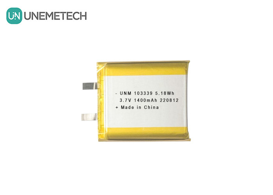 3.7V 1400mAh उच्च-प्रदर्शन लिथियम-आयन पॉलिमर बैटरी 103339 खिलौना कारों के लिए