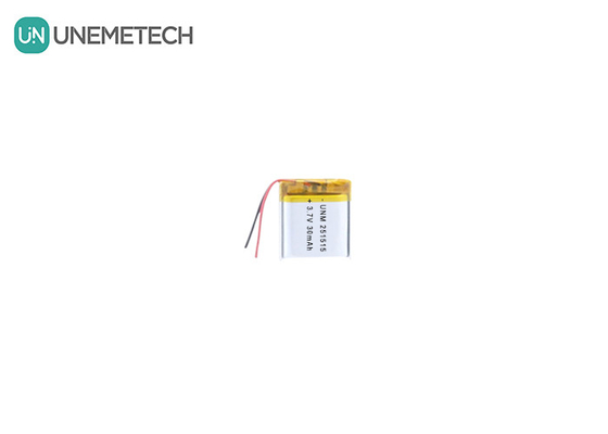 3.7V 30mAh 251515 छोटे इलेक्ट्रॉनिक थर्मामीटर के लिए छोटे हल्के लिपो बैटरी