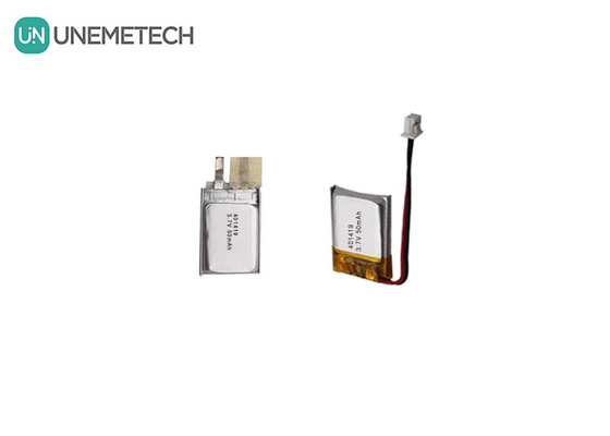 3.7V 50mAh लघु इलेक्ट्रॉनिक उपकरणों के लिए लघु लिथियम पॉलिमर बैटरी 401419