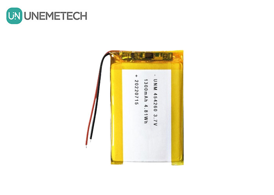 सोलर सिस्टम के लिए लिथियम आयन पॉलिमर बैटरी सेल 3.7V 1300mAh 454260
