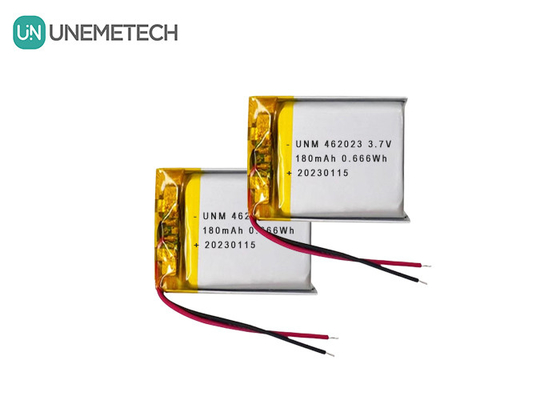 3.7V 180mAh ली आयन बैटरी 462023 इलेक्ट्रॉनिक खिलौनों के लिए लीपो रिचार्जेबल बैटरी पैक