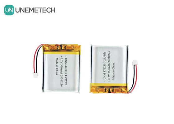 3.7V 350mAh 472730 लिथियम आयन पॉलिमर बैटरी वायरलेस चूहों के लिए लिपो बैटरी