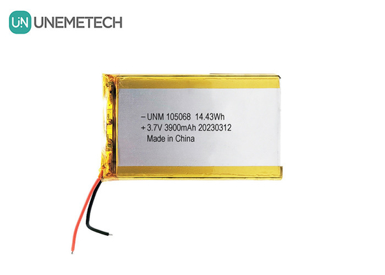 3900mAh उच्च क्षमता वाली ली-पॉलिमर बैटरी 105068 3.7V टैबलेट के लिए लीपो बैटरी