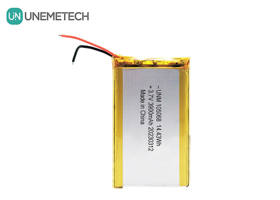 3900mAh उच्च क्षमता वाली ली-पॉलिमर बैटरी 105068 3.7V टैबलेट के लिए लीपो बैटरी