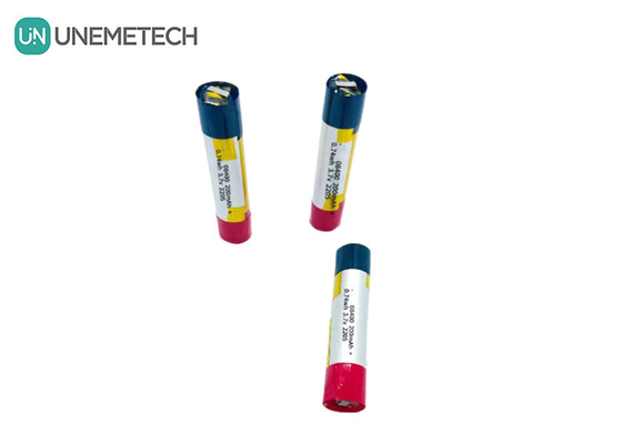 08400 सिलेंडरिक लिपो बैटरी 3.7V 200mAh रिचार्जेबल लिथियम आयन बैटरी स्मार्ट पेन के लिए