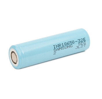 सैमसंग 32E 18650 3200mAh 6.4A बैटरी 3.65V सिलेंडरिक लिथियम आयन सेल INR18650-32E
