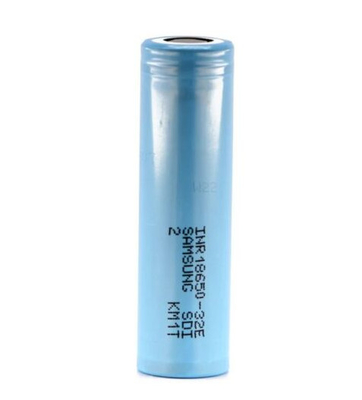 सैमसंग 32E 18650 3200mAh 6.4A बैटरी 3.65V सिलेंडरिक लिथियम आयन सेल INR18650-32E