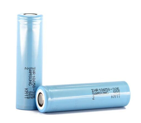 सैमसंग 32E 18650 3200mAh 6.4A बैटरी 3.65V सिलेंडरिक लिथियम आयन सेल INR18650-32E