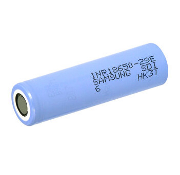 सैमसंग 29E 18650 2850mAh 2.75A बैटरी 3.65V सिलेंडरिक लिथियम आयन सेल INR18650-29E