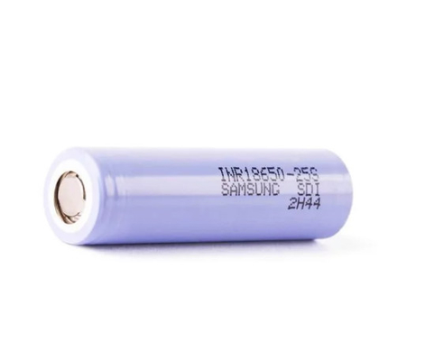 सैमसंग 25S 18650 2500mAh 20A बैटरी 3.6V सिलेंडरिक लिथियम आयन सेल INR18650-25S