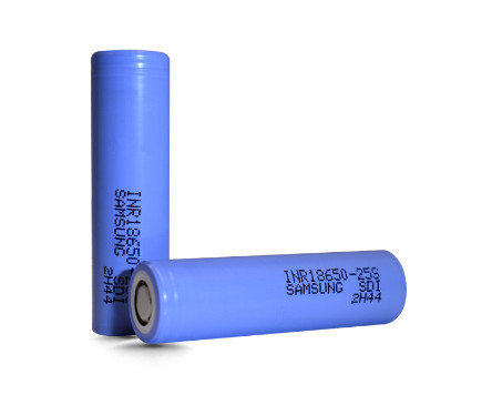 सैमसंग 25S 18650 2500mAh 20A बैटरी 3.6V सिलेंडरिक लिथियम आयन सेल INR18650-25S