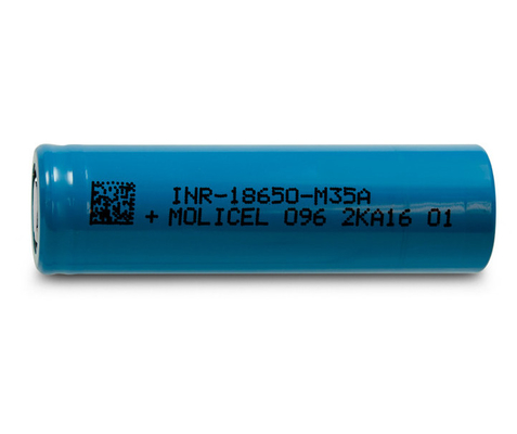 मोलिकेल INR-18650-M35A फ्लैट टॉप 18650 बैटरी मोलिकेल M35A 18650 3500mAh 10A बैटरी 3.6V