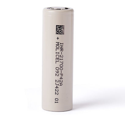 गुणवत्ता Molicel P42A 21700 4200mAh 45A बैटरी INR-21700-P42A 3.6V फ्लैट टॉप सेल कारखाना