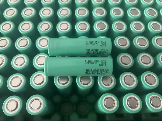 सैमसंग 50S 21700 बैटरी 5000mAh 25A बैटरी 3.6V लिथियम आयन बैटरी सेल INR21700-50S