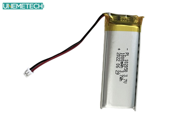 सौंदर्य उत्पादों के लिए 1000mAh लिपो बैटरी 102050 लिथियम आयन पॉलिमर बैटरी