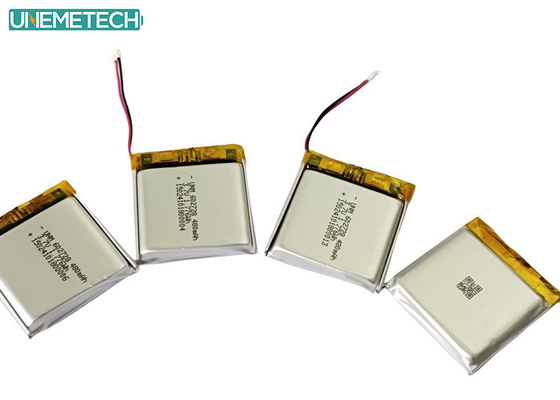 3.7V 480mAh 602728 मिनी रिकॉर्डर के लिए रिचार्जेबल लिथियम आयन पॉलिमर बैटरी