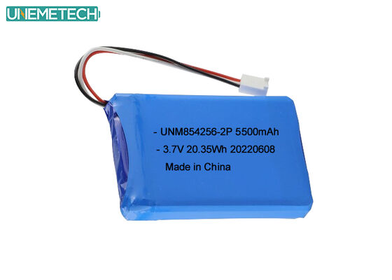 गुणवत्ता 3.7V ली पॉली रिचार्जेबल बैटरी पैक 854256 2P 5500mAh औद्योगिक उपकरण बैटरी कारखाना