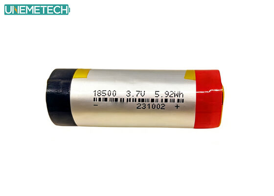 गुणवत्ता उपभोक्ता इलेक्ट्रॉनिक्स के लिए 3.7V 1600mAh 18500 बेलनाकार पॉलिमर लिथियम-आयन बैटरी कारखाना